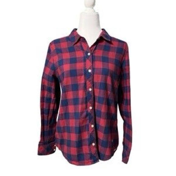 Vineyard Vines Tops - Vineyard Vines Red and Blue Plaid Flannel Button Down Shirt